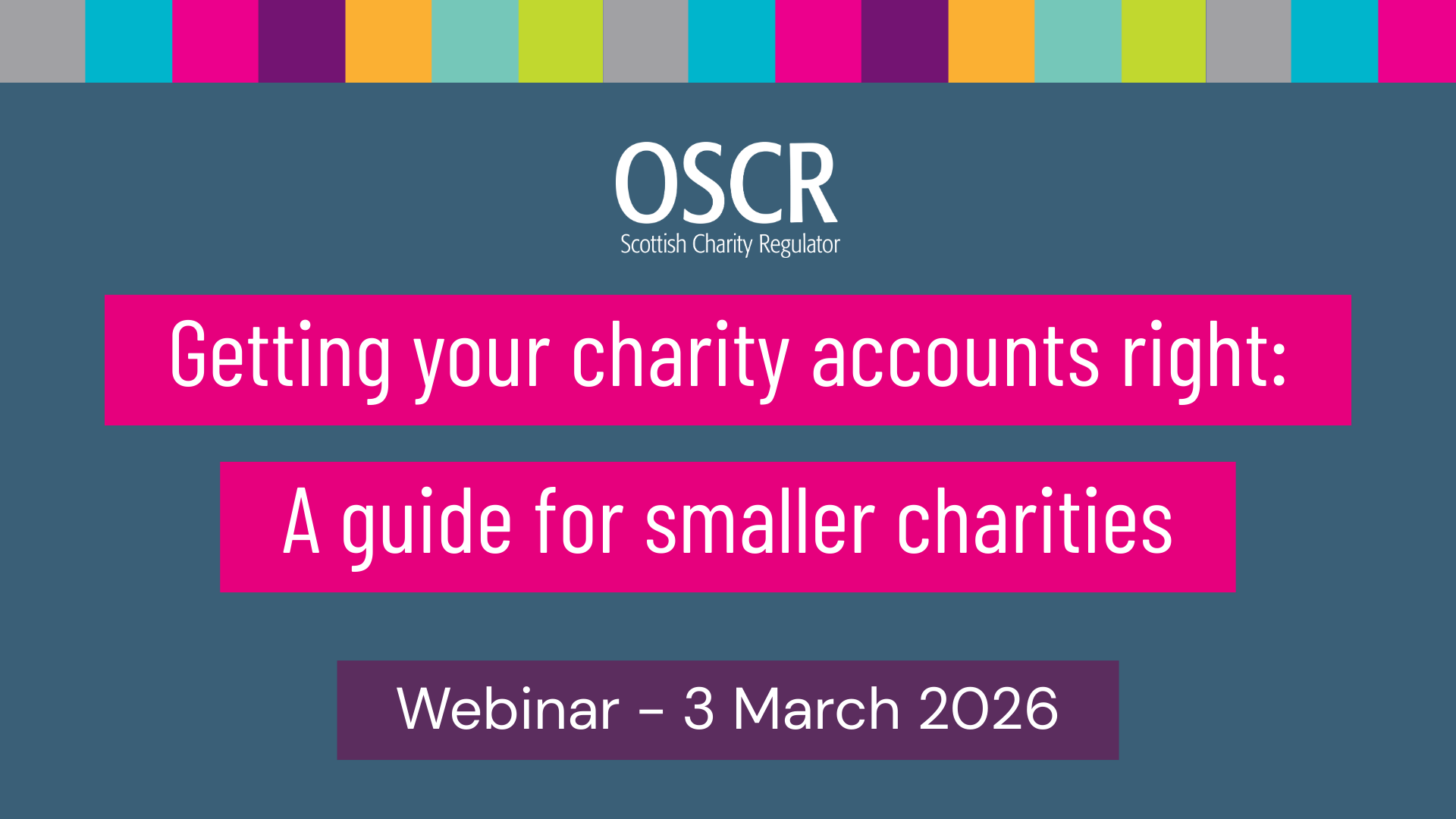 Video – Getting your accounts right: A guide for smaller charities